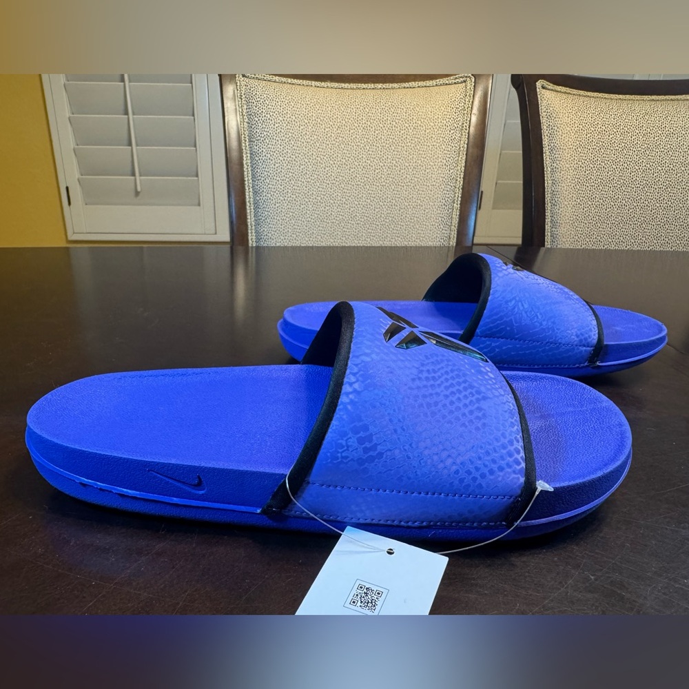 New Nike Kobe Slides Sandals Purple Black - Picture 7 of 16